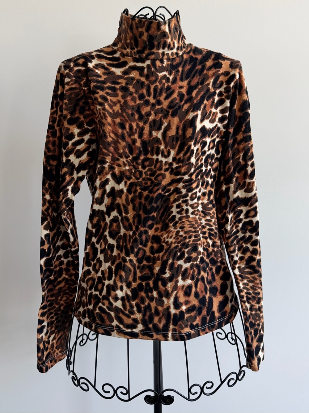 Maeve Leopard Print Long Sleeve Top